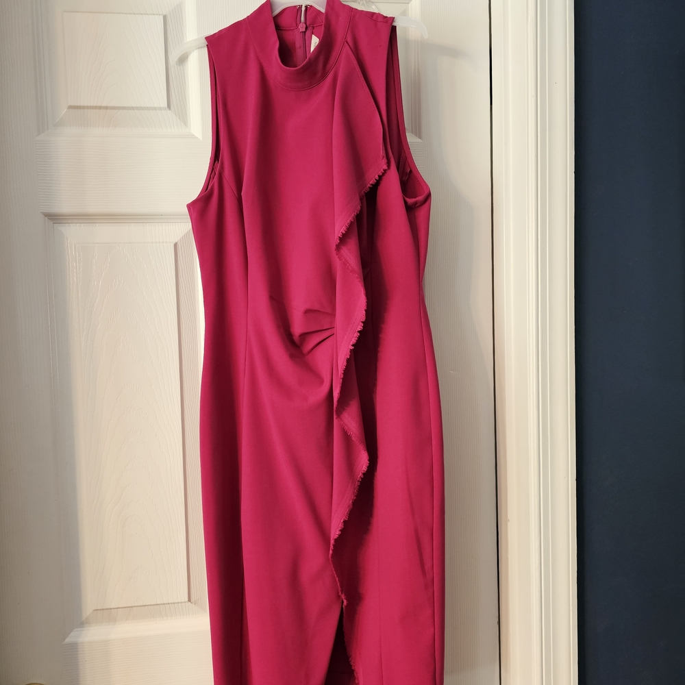 Elegant Pink Sleeveless Dress